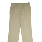 DICKIES Curvy Workwear Womens Trousers Beige Regular Straight W28 L31