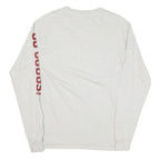 CHAMPION Mens White WSU Cougars Long Sleeve Crew Neck Cotton Blend T-Shirt M