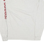 CHAMPION Mens White WSU Cougars Long Sleeve Crew Neck Cotton Blend T-Shirt M