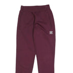 ADIDAS Womens Joggers Maroon XS W22 L28 Slim Tapered Fit Casual Sweatpants
