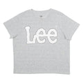 LEE Womens T-Shirt Silver XS