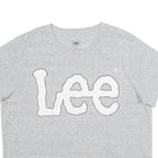 LEE Womens T-Shirt Silver XS