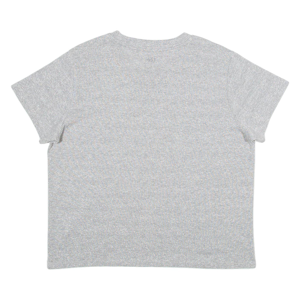 LEE Womens T-Shirt Silver XS