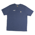 CARHARTT Mens Blue 2XL Pocket T-Shirt Short Sleeve Crew Neck Workwear Casual