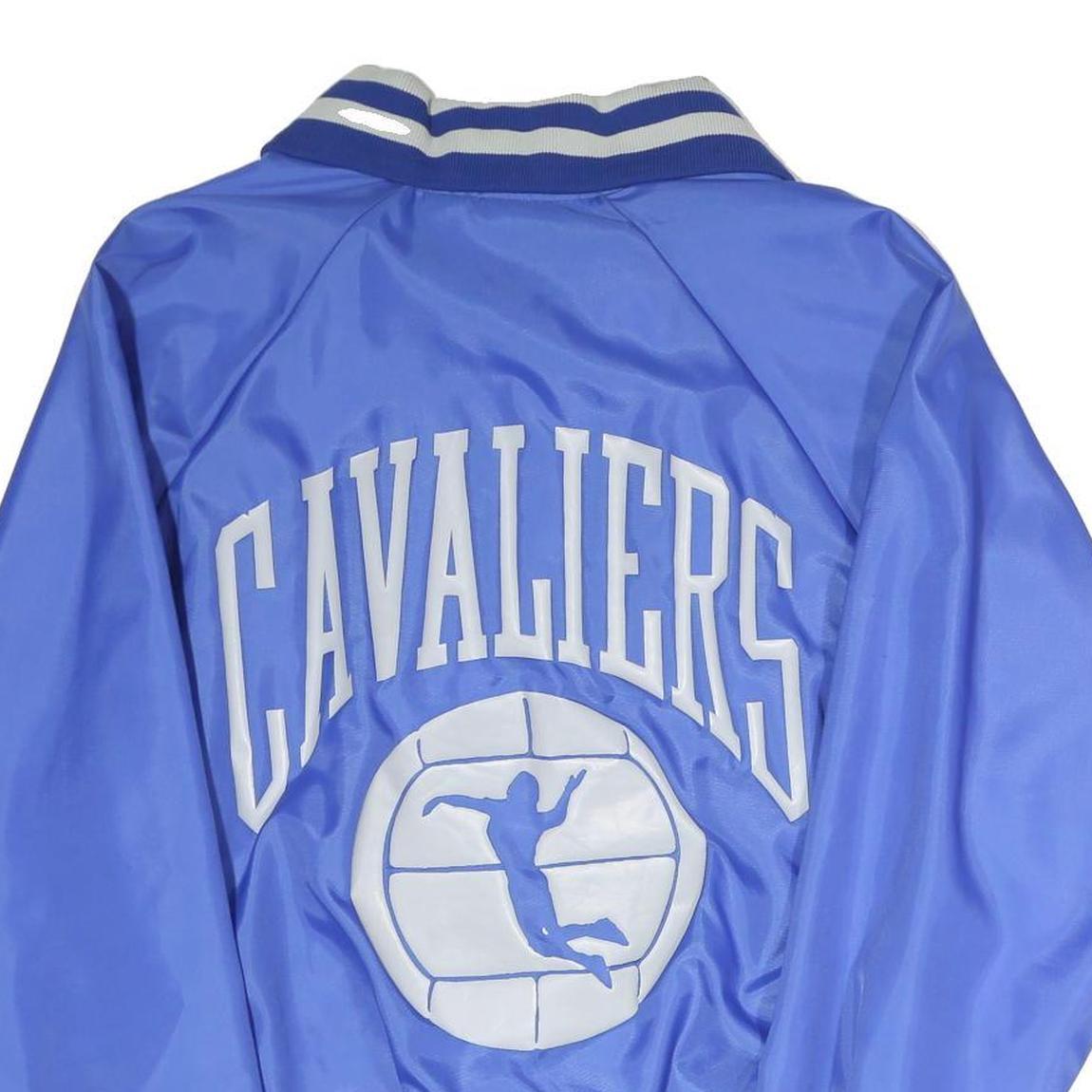 HARVARD CLOTHING Mens Blue Volleyball Parent Jacket XL Polyester Bomber Pockets