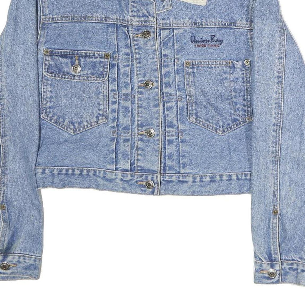 UNION BAY Womens Blue Cotton Denim Jacket M Button Plain Classic Casual
