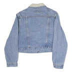 UNION BAY Womens Blue Cotton Denim Jacket M Button Plain Classic Casual