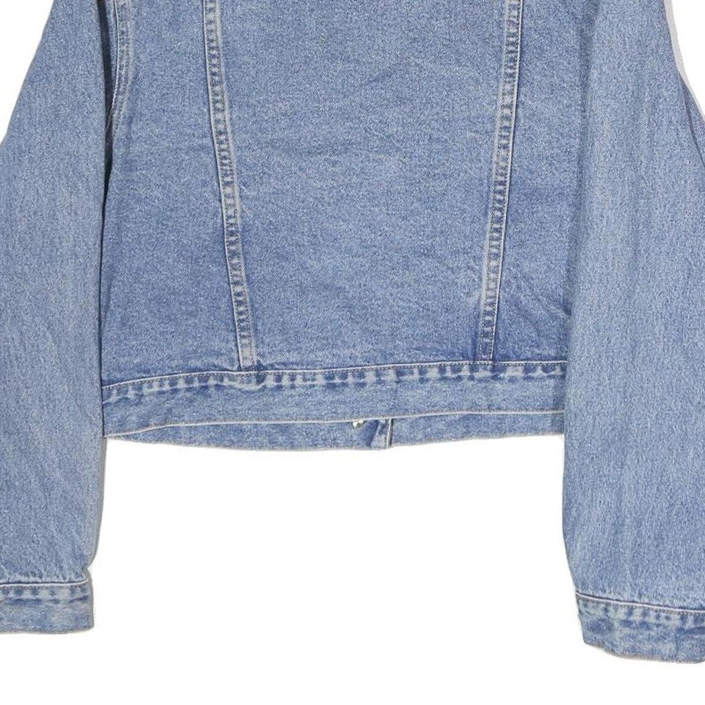 UNION BAY Womens Blue Cotton Denim Jacket M Button Plain Classic Casual