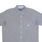 CHAPS Mens Shirt Black Check L