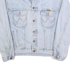 WRANGLER Mens Blue Denim Button Jacket L Cotton Blend Classic Casual