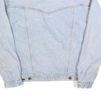 WRANGLER Mens Blue Denim Button Jacket L Cotton Blend Classic Casual