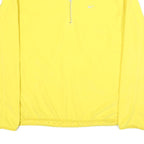 NIKE Womens Yellow Plain Pullover Jumper Crew Neck Basic Knit Size L Sportswear