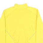 NIKE Womens Yellow Plain Pullover Jumper Crew Neck Basic Knit Size L Sportswear