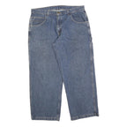 CARHARTT Mens Jeans Blue Relaxed Straight Denim Medium W36 L30 Workwear