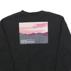 THE NORTH FACE Womens Black Sweatshirt XL Crew Neck Cotton Blend Outdoor Graphic