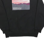 THE NORTH FACE Womens Black Sweatshirt XL Crew Neck Cotton Blend Outdoor Graphic