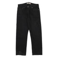 LEVI'S 505 Mens Jeans Black Regular Straight Denim Medium W36 L32 Classic zip