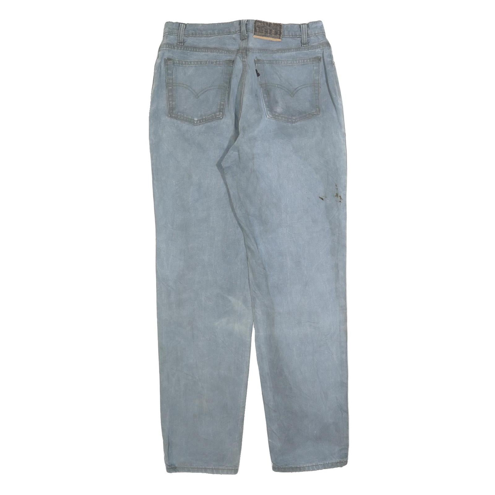 LEVI'S Mens Jeans Blue Regular Straight Denim Light W32 L34 Classic Cotton Blend