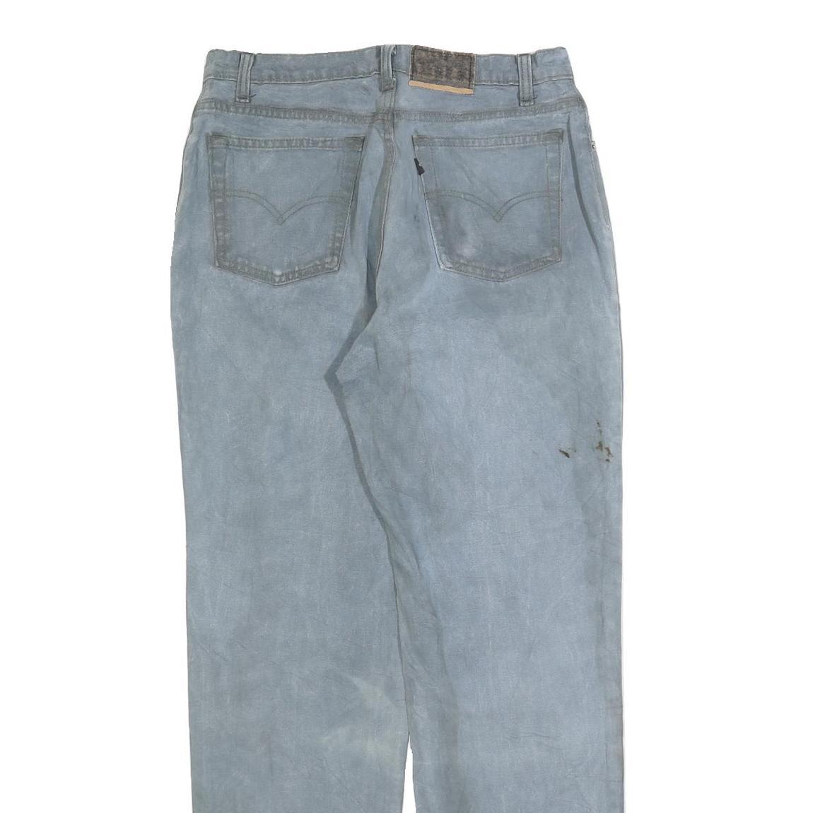 LEVI'S Mens Jeans Blue Regular Straight Denim Light W32 L34 Classic Cotton Blend