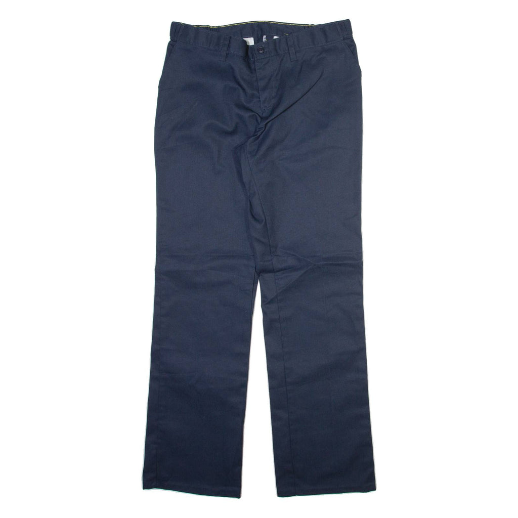 DICKIES Womens Trousers Blue Regular Straight W32 L32
