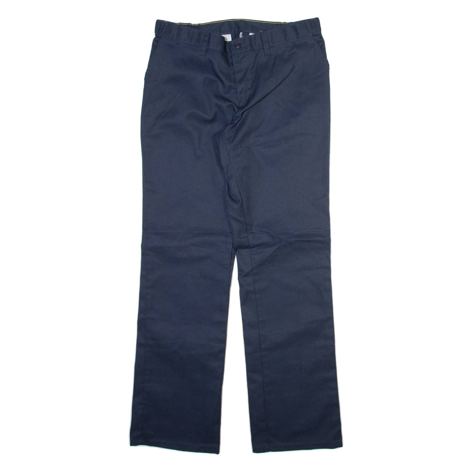 DICKIES Womens Trousers Blue Regular Straight W32 L32