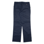 DICKIES Womens Trousers Blue Regular Straight W32 L32
