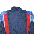 SERGIO TACCHINI Mens Navy Blue Red Polyester Blend Track Jacket L Zip Sportswear