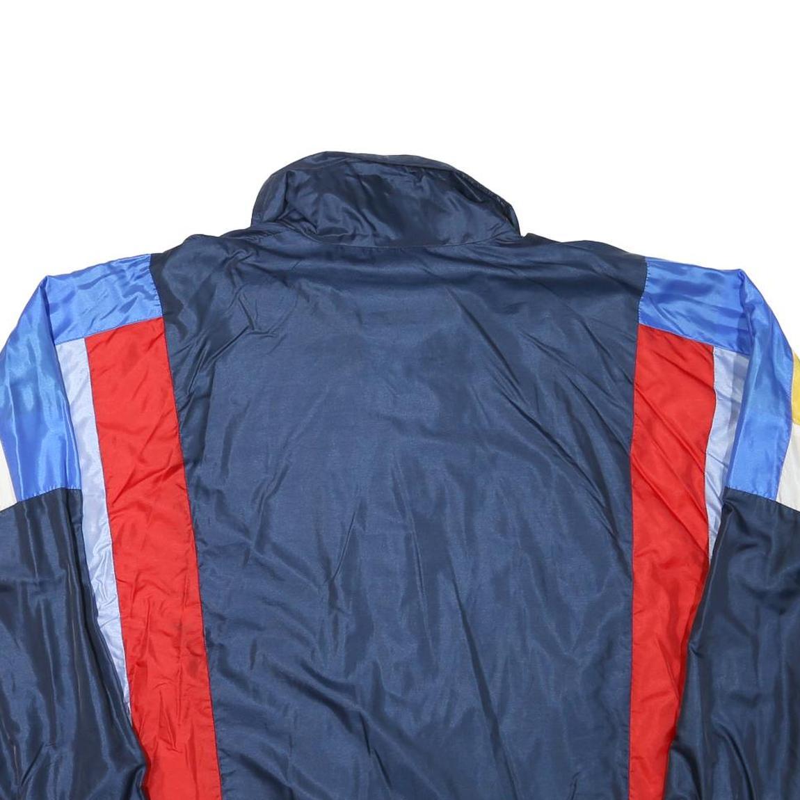 SERGIO TACCHINI Mens Navy Blue Red Polyester Blend Track Jacket L Zip Sportswear