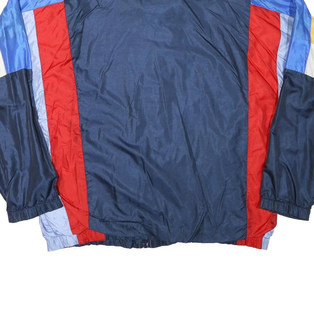 SERGIO TACCHINI Mens Navy Blue Red Polyester Blend Track Jacket L Zip Sportswear