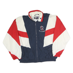 ENDZINE ATHLETICS Mens Navy & Red All Stars Zip Jacket M Polyester Blend