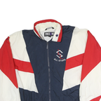 ENDZINE ATHLETICS Mens Navy & Red All Stars Zip Jacket M Polyester Blend