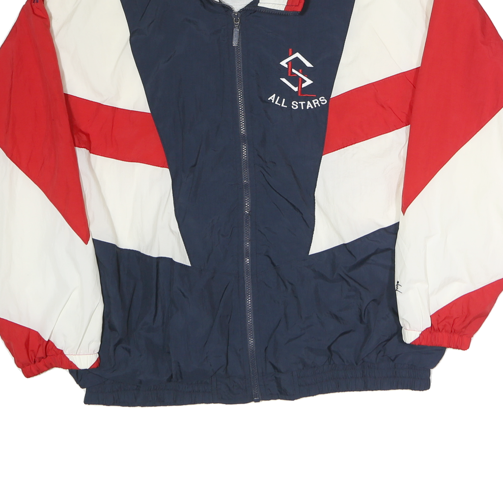 ENDZINE ATHLETICS Mens Navy & Red All Stars Zip Jacket M Polyester Blend