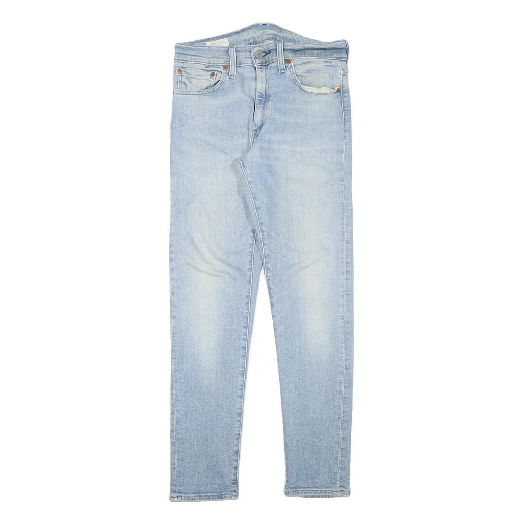 LEVI'S Mens Slim Light Blue Denim Slim Jeans W26 L27 Classic Zip Pockets