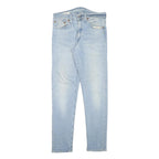 LEVI'S Mens Slim Light Blue Denim Slim Jeans W26 L27 Classic Zip Pockets
