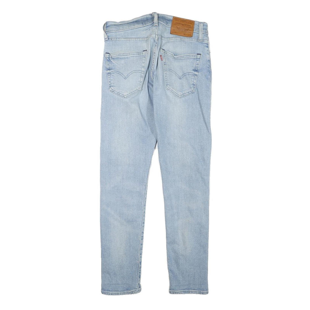 LEVI'S Mens Slim Light Blue Denim Slim Jeans W26 L27 Classic Zip Pockets