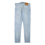 LEVI'S Mens Slim Light Blue Denim Slim Jeans W26 L27 Classic Zip Pockets