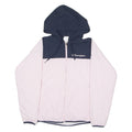 CHAMPION Womens Windbreaker Jacket Pink Hooded Colourblock M