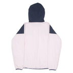 CHAMPION Womens Windbreaker Jacket Pink Hooded Colourblock M