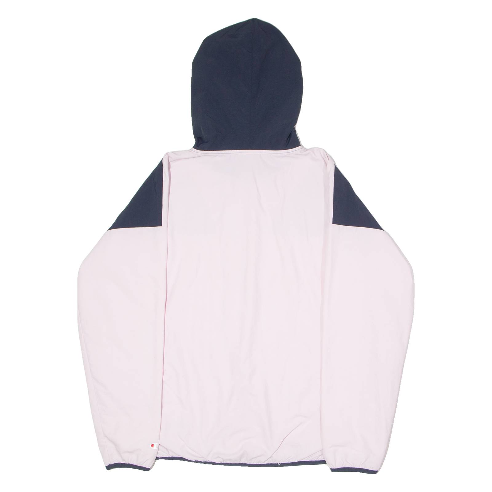 CHAMPION Womens Windbreaker Jacket Pink Hooded Colourblock M