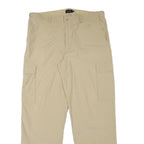 LIBERTY Mens Regular Beige Cargo Trousers W39 L34 Polyester Blend Zip Comfort