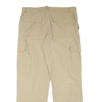 LIBERTY Mens Regular Beige Cargo Trousers W39 L34 Polyester Blend Zip Comfort