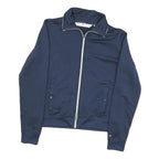 TOMMY JEANS Mens Blue Navy Track Jacket L Polyester Blend Zip Casual Sports