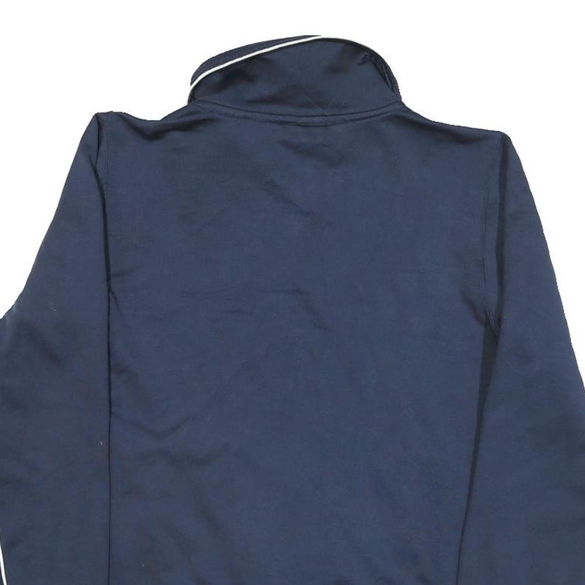 TOMMY JEANS Mens Blue Navy Track Jacket L Polyester Blend Zip Casual Sports