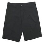 DICKIES Mens Shorts Black Casual Relaxed Fit Work L W36 Polyester Blend