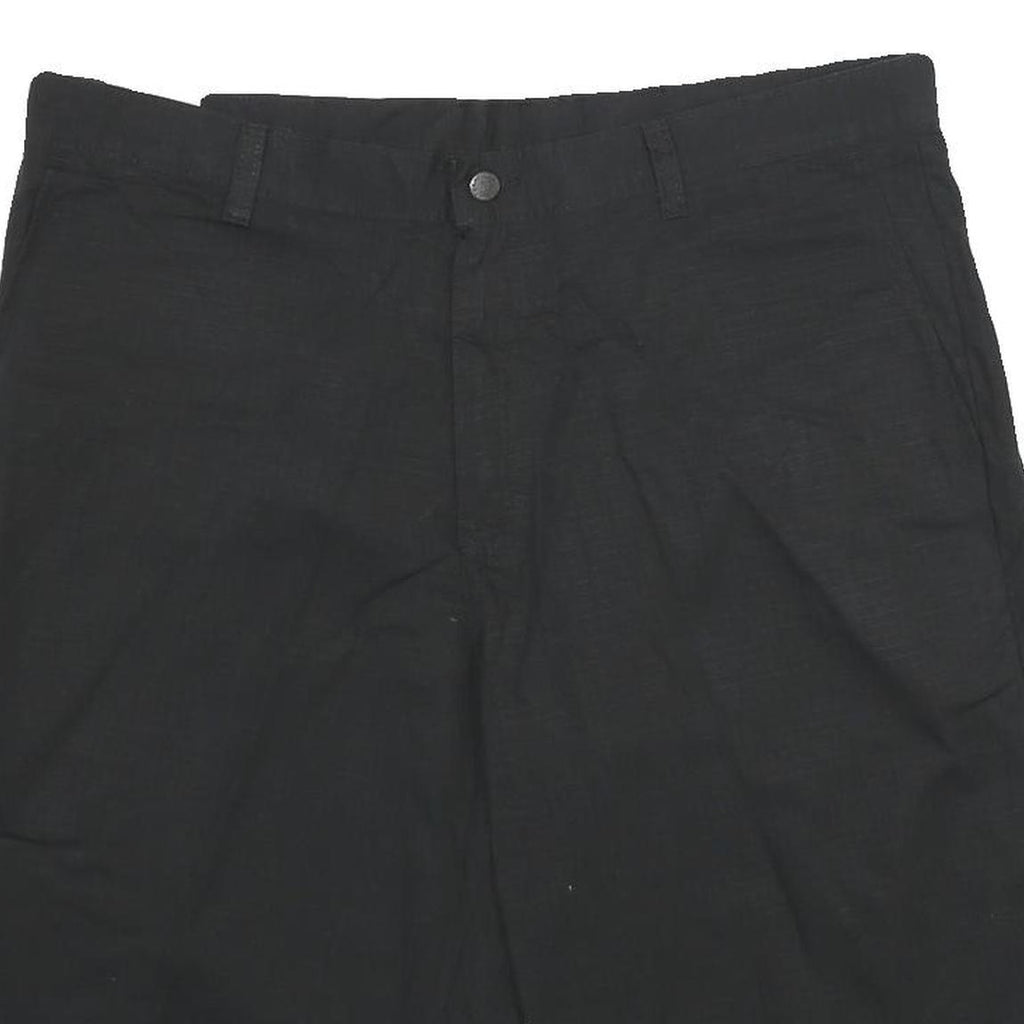 DICKIES Mens Shorts Black Casual Relaxed Fit Work L W36 Polyester Blend