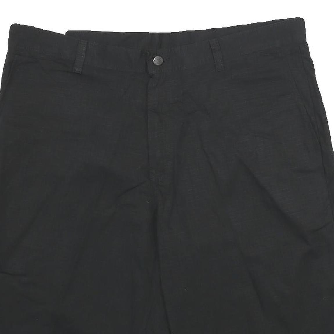 DICKIES Mens Shorts Black Casual Relaxed Fit Work L W36 Polyester Blend