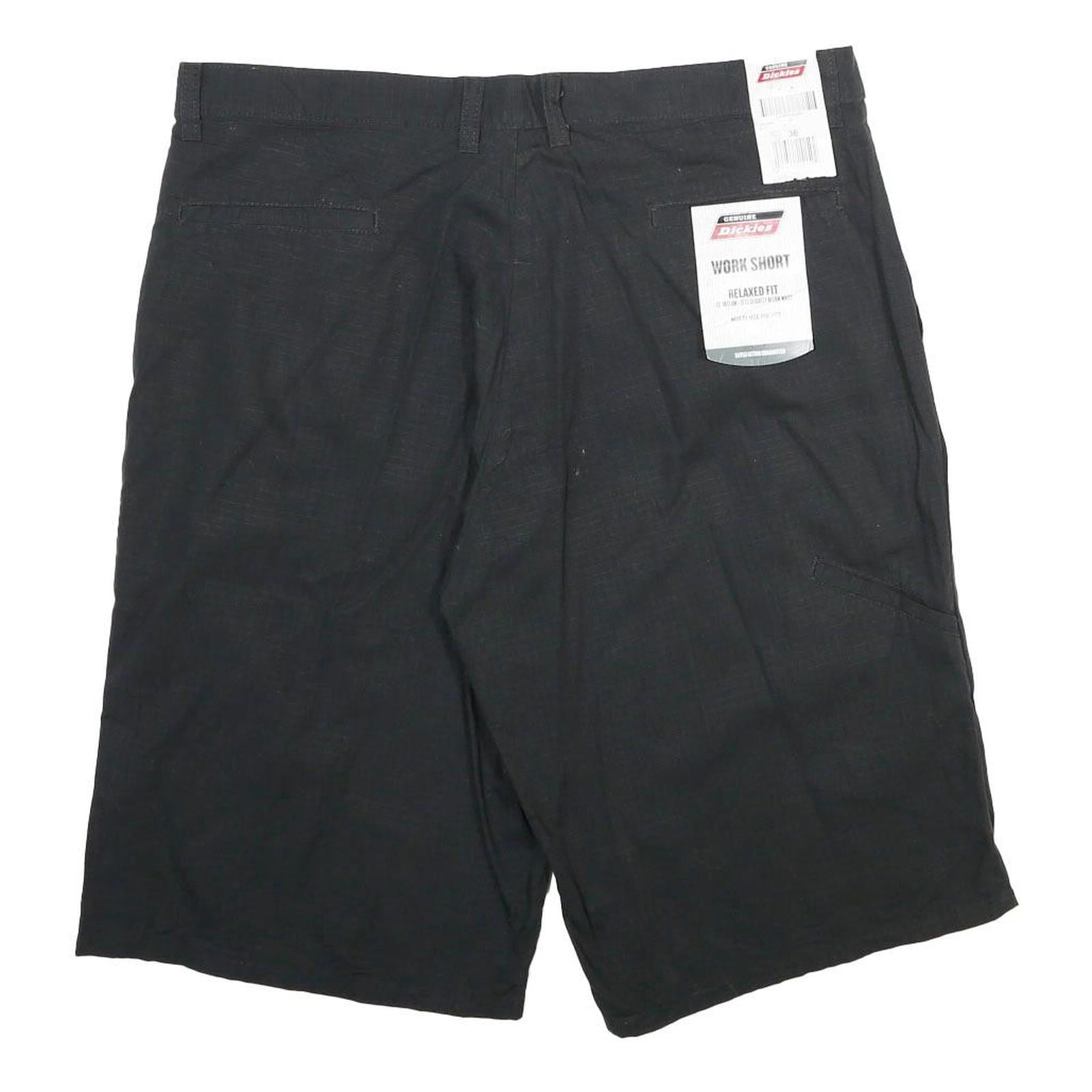 DICKIES Mens Shorts Black Casual Relaxed Fit Work L W36 Polyester Blend