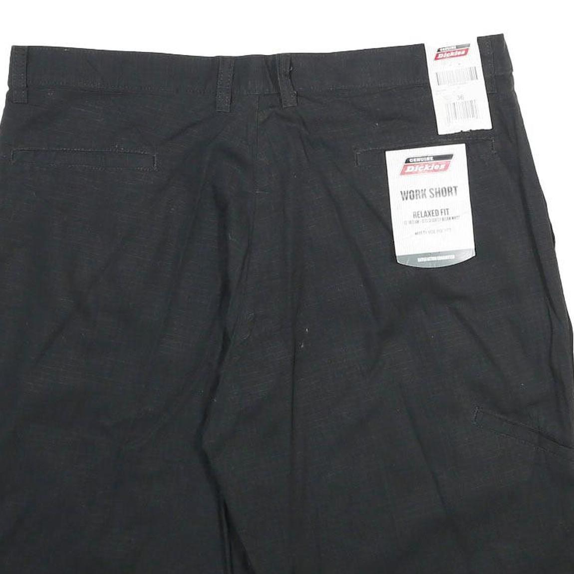 DICKIES Mens Shorts Black Casual Relaxed Fit Work L W36 Polyester Blend