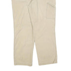 CARHARTT Mens Cotton Blend Beige Relaxed Straight Trousers W38 L32 Utility