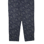 LAUREN RALPH LAUREN Womens Cotton Blend Navy & Grey Regular Fit Straight Leg